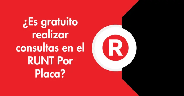 ¿Es gratuito realizar consultas en el RUNT Por Placa?
